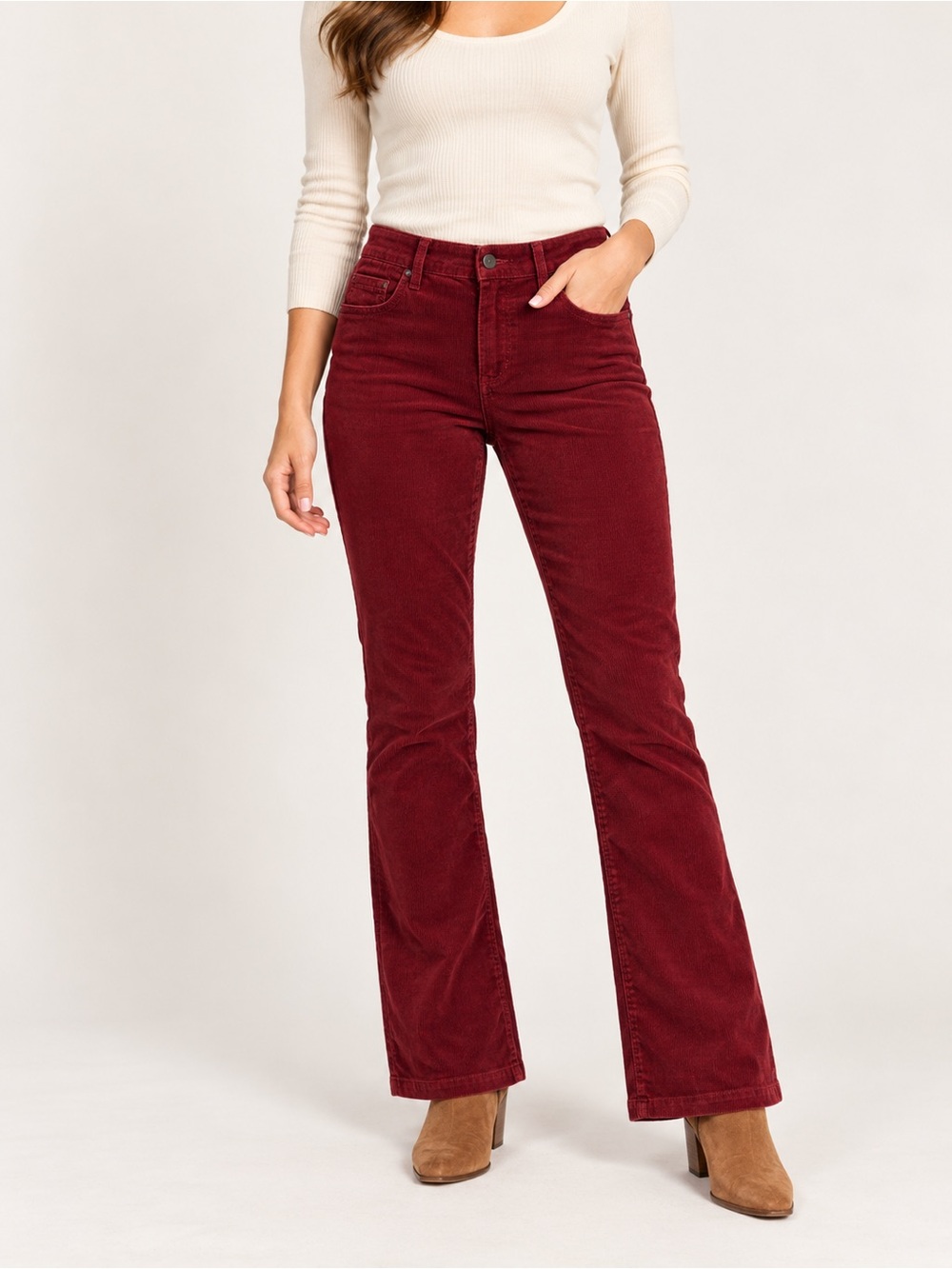 Pilcro and the Letterpress Stet Corduroy Pants 30 Burgundy Anthropologie Fall